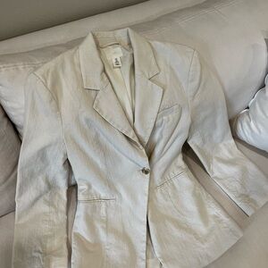 H&M cream blazer